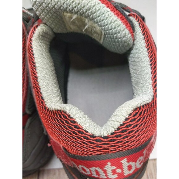 Mont.Bell Gore Tex Hiking Boots Shoes Red/ Gray Size KOR 250 - Picture 9 of 9